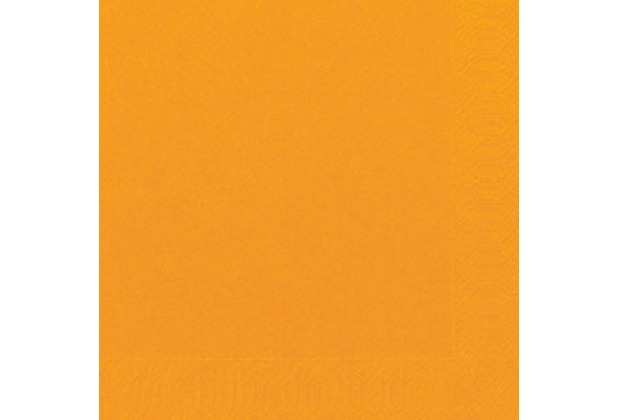 Duni Cocktail-Servietten 3lagig Zelltuch Uni orange, 24 x 24 cm, 250 Stück
