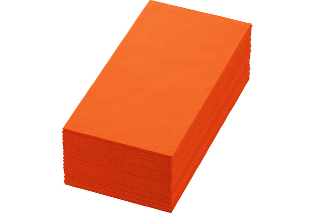Duni Zelltuchservietten Sun Orange 40 x 40 cm 3-lagig 1/8 Buchfalz 250 Stck