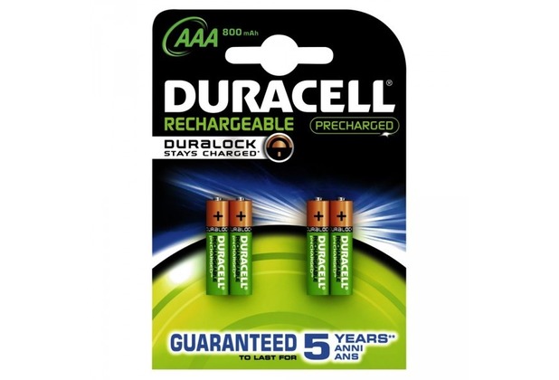 Duracell Battery StayCharged Akku AAA 4er 800mAh Precharged