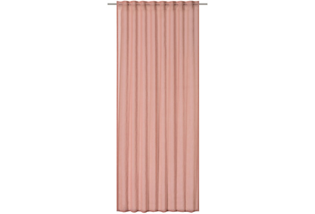 Elbersdrucke Fertigdeko mit Schlaufenband Air rosa 140 x 255 cm