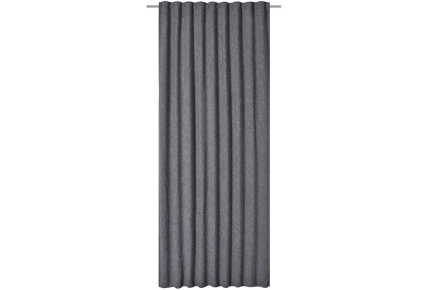 Elbersdrucke Fertigdeko mit Schlaufenband Tender grau 140 x 255 cm