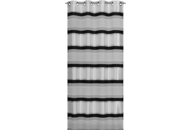 Elbersdrucke senschal Horizon 07 schwarz-wei 140 x 255 cm