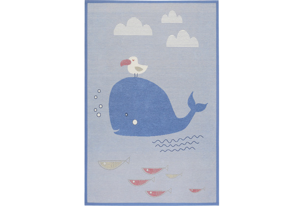 ESPRIT Kinderteppich Whale Buddy ESP-005-321 blau 140x200