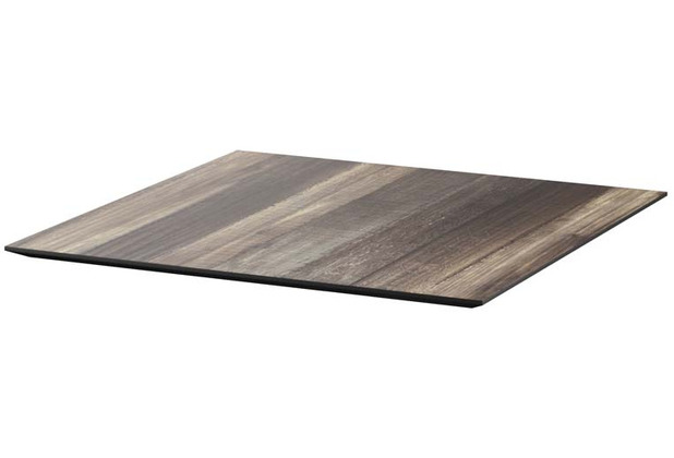 Essentials HPL Tischplatte Tropical Wood 70x70 cm