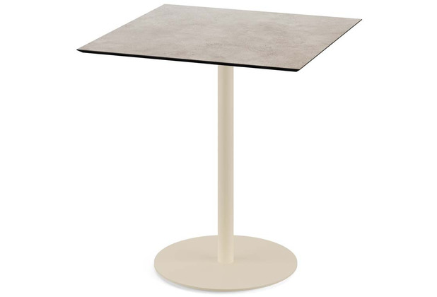 Essentials Urban Terrassentisch Sand gestell + Moonstone HPL 70x70 cm