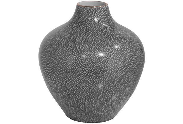 Fink Living Vase Gloria - gold-grau - H. 26cm x B. 24cm x D. 24cm