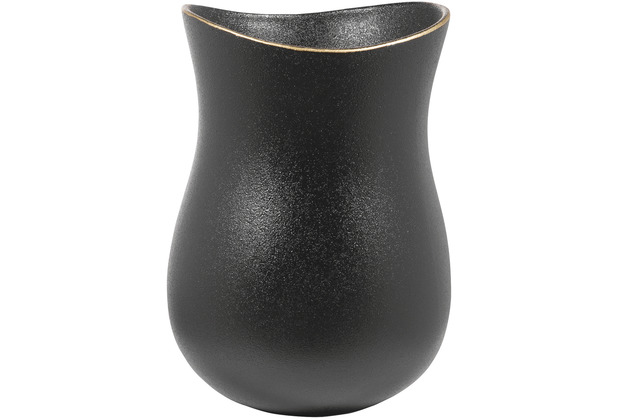 Fink Living Vase Opera - schwarz - H. 26cm x B. 17cm x D. 17cm