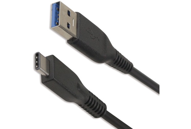 Fontastic Datenkabel USB 3.1 Gen 1 Typ-C <> Typ-C 1.00m schwarz