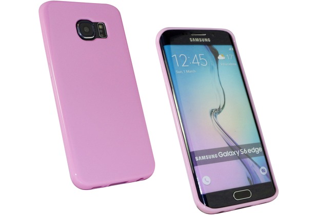 Fontastic Softcover Basic pink für Samsung Galaxy S6 Edge