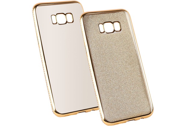 Fontastic Softcover Clear Diamond Ultrathin gold komp. mit Samsung Galaxy S8 Plus