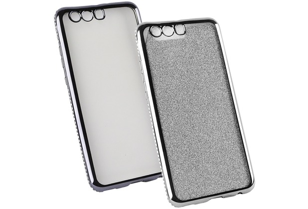 Fontastic Softcover Clear Diamond Ultrathin grau komp. mit Huawei P10 Plus