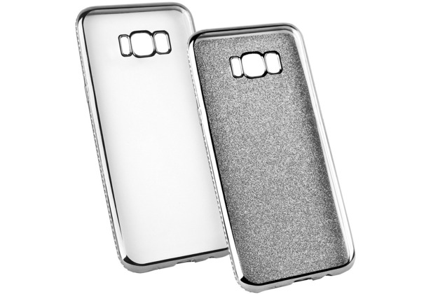 Fontastic Softcover Clear Diamond Ultrathin grau komp. mit Samsung Galaxy S8 Plus