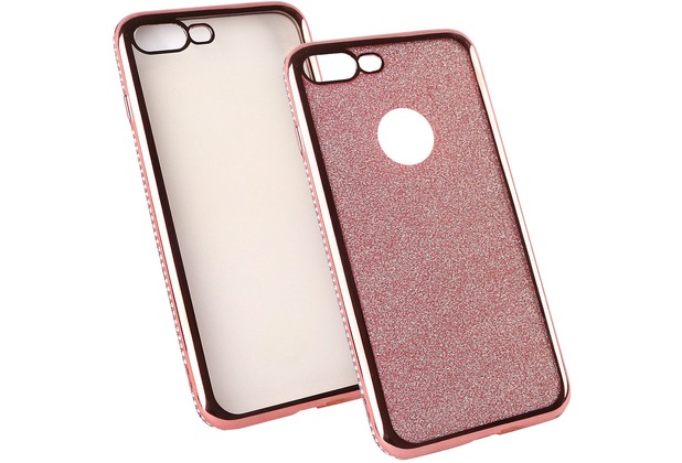 Fontastic Softcover Clear Diamond Ultrathin rosegold komp. mit Apple iPhone 7 Plus / iPhone 8 Plus