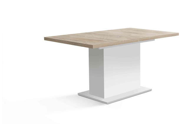 Forte Tisch ausziehbar wei Matt (U42) / Bianco Oak (D63)