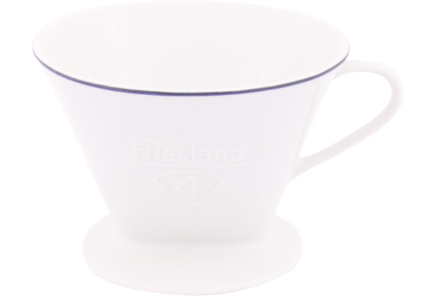 Friesland Porzellan Kaffeefilter Jeverland \"Kleine Brise\" Gr. 4