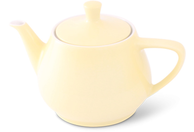 Friesland Teekanne 1,4l Pastellgelb Utah Teapot Porzellan