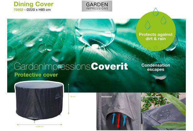 Garden Impressions Coverit Garten Set Abdeckung 220xH85