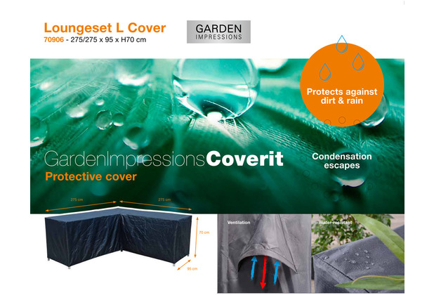 Garden Impressions Coverit Lounge-Set L Abdeckung 275/275x95xH70
