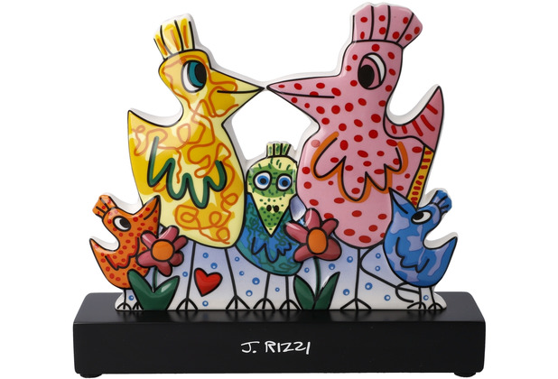 Goebel Figur James Rizzi - \"Our colorful family\" 16,5 cm