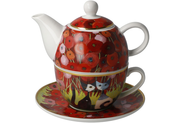 Goebel Tea for One Rosina Wachtmeister - Innamorati tra i papaveri 15,5 cm