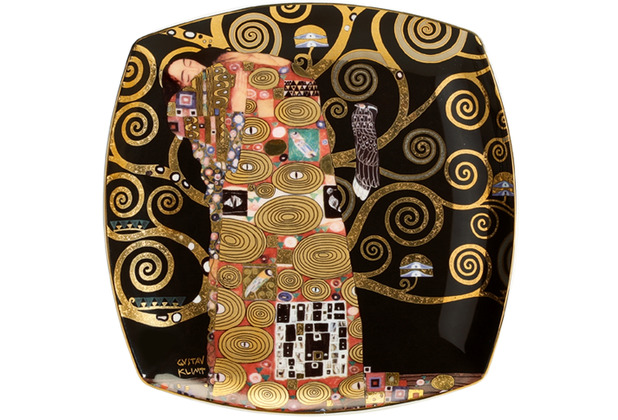 Goebel Teller Gustav Klimt - Die Erfüllung 21 x 21 cm
