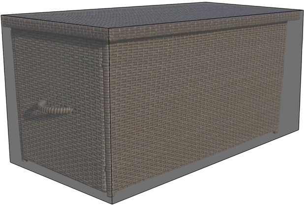 Grasekamp Black Premium Kissenboxhülle 145x75x65cm  / cushion box cover / atmungsaktiv /  breathable Schwarz