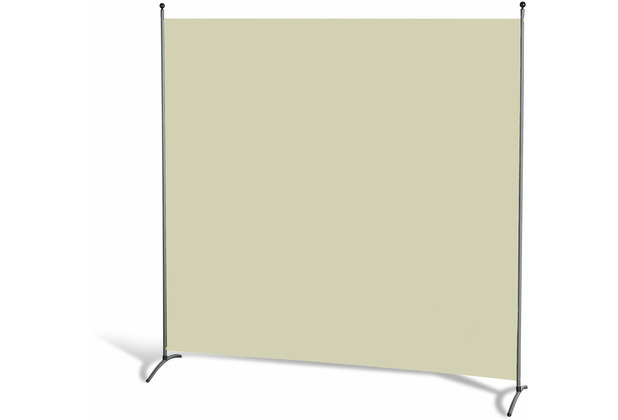 Grasekamp Stellwand 180 x 180 cm - Beige -  Paravent Raumteiler Trennwand  Sichtschutz Beige
