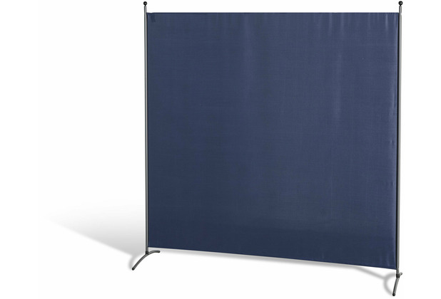 Grasekamp Stellwand 180 x 180 cm - Blau - Paravent  Raumteiler Trennwand Sichtschutz Blau