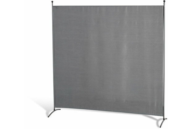 Grasekamp Stellwand 180x180 cm - grau - Paravent  Raumteiler Trennwand Sichtschutz Grau