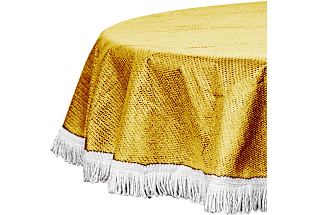 Grasekamp Tischdecke aus Schaumstoff 160x260cm  eckig gelb