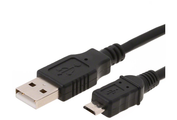 Helos USB 2.0 Kabel Stecker A auf Micro B, 3,0 m