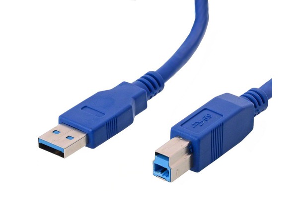 Helos USB 3.0 Kabel Stecker A auf Stecker B, 1,0 m