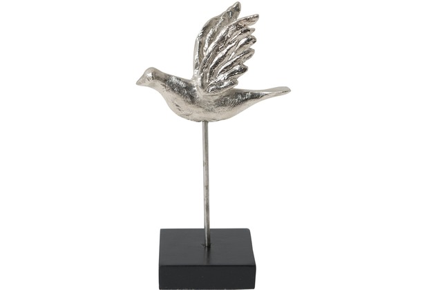 Holländer Figur TORDO PICCOLO Aluminium silber - Holz schwarz