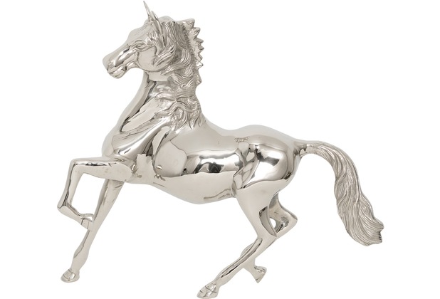 Holländer Pferd CAVALLA GRANDE Aluminium silber poliert