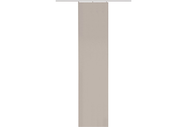 Home Wohnideen OXFORD Schiebevorhang aus blickdichter Leinenstruktur natur 245x60 cm