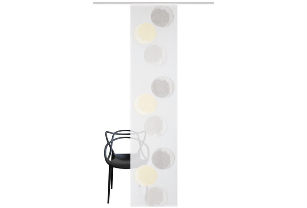 Home Wohnideen REMONA Schiebevorhang aus Effektvoile mit Scherli gel 245x60 cm