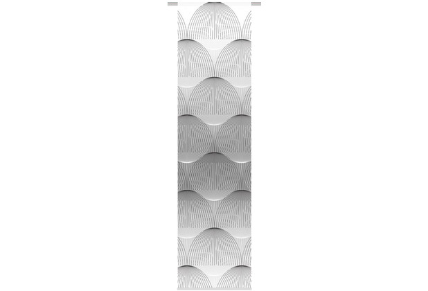 Home Wohnideen Schiebevorhang Dekostoff Digitaldruck Benari Grau 245 x 60 cm