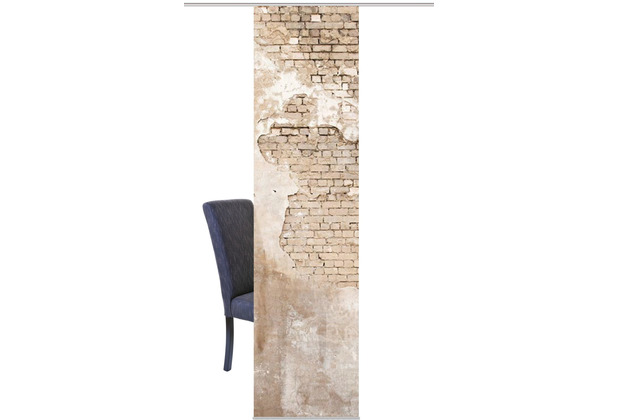 Home Wohnideen Schiebevorhang Dekostoff Digitaldruck Wallona Sand 245 x 60 cm