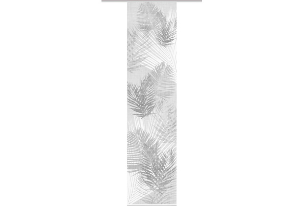 Home Wohnideen Schiebevorhang Digitaldruck Bambus-optik \"lachlan\" Grau 260 x 60 cm