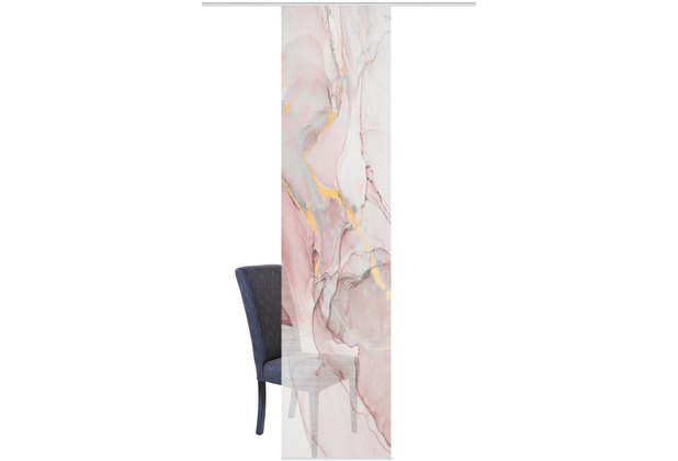 Home Wohnideen Schiebevorhang Digitaldruck Bambus-optik \"marmosa\" Rose 260 x 60 cm