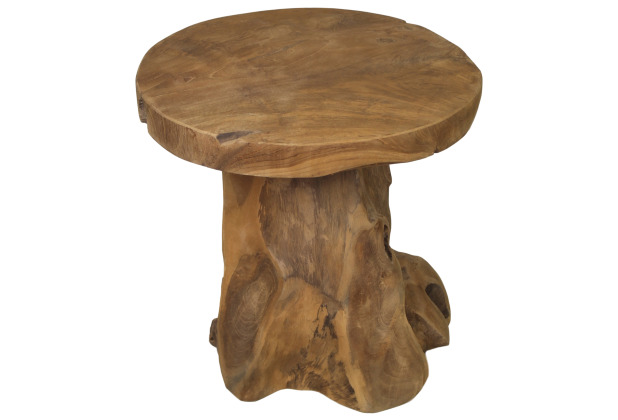 HSM Collection Baumstamm Hocker Root - 40x41 - Natur - Teak