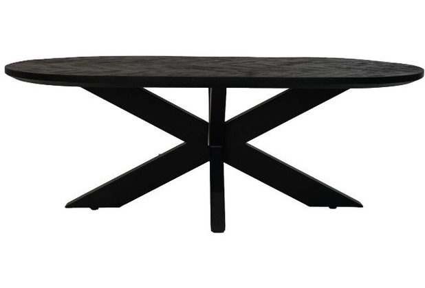 HSM Collection Coffee table Verona - 120x60x44 - Schwarz - Mango/metal