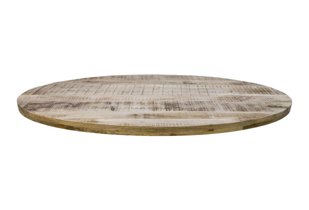 HSM Collection Oval CouchTischplatte Portland - 130x80 cm - Mangoholz