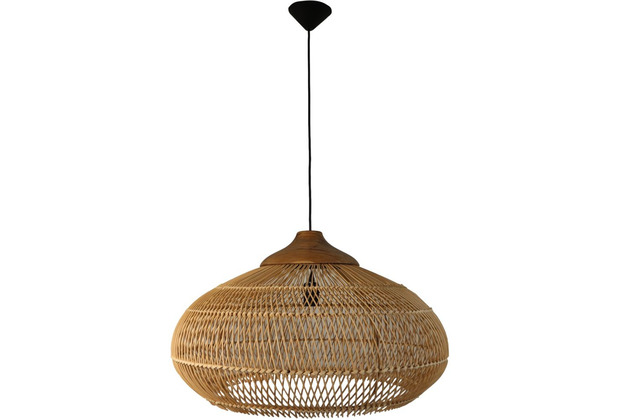 HSM Collection Pendelleuchte - 65x65x40 - Natur - Rattan/Teak