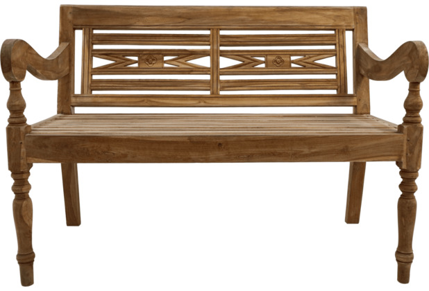 HSM Collection Risban 2-Sitzer - 120x65x88/45 - Natur - Teak