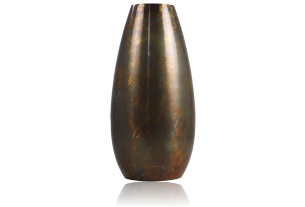 HSM Collection Vase Venedig 2 - 22x45 - Messing Antikgold - Eisen