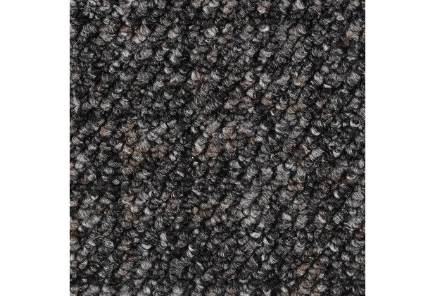 Skorpa Teppichboden Schlinge gemustert Aragosta grau/schwarz 400 cm