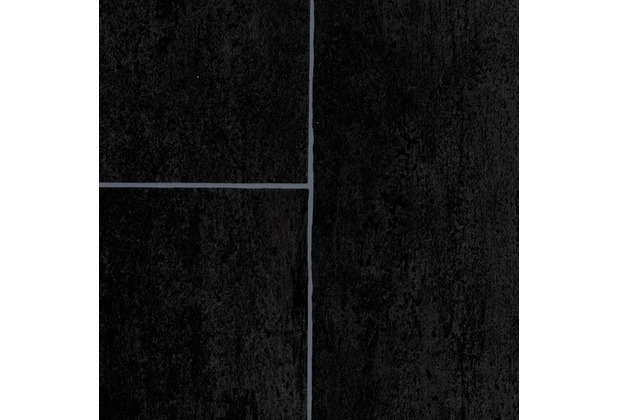 Skorpa PVC-/Vinylboden Laura Fliesenoptik anthrazit schwarz 300 cm