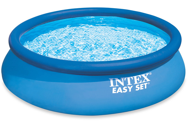 Intex EasySet Pool-Set inkl. GS-Pumpe, Wasserbedarf ca. 9792 l, 457x84cm, inkl. Filterpumpe #28604GS (12V) mit 2271 l/h Pumpleistung und Aufbau DVD