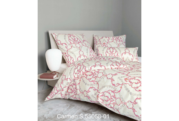 Janine Bettwsche CARMEN S Interlock-Jersey fuchsia pink 55058-01 Standard Bettbezug 135x200, Kissenbezug 80x80cm